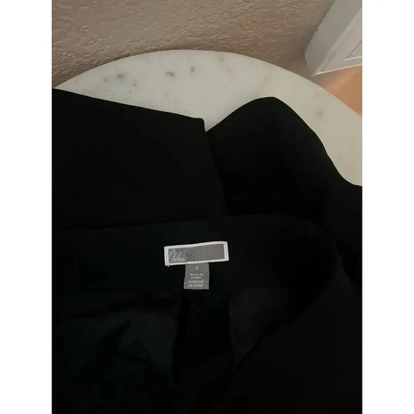 Chelsea 28 Dress Pants Women’s Black Tapered Pockets 8 Trousers - Picture 5 of 8